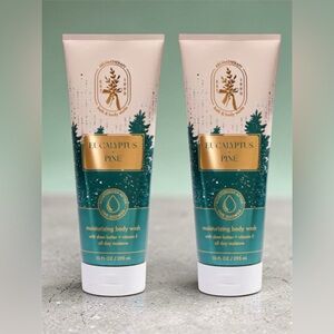 BATH & BODY WORKS “EUCALYPTUS PINE”MOISTURIZING BODY WASH SET  OF 2PC. BRAND NEW